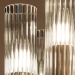 transparent grooved glass